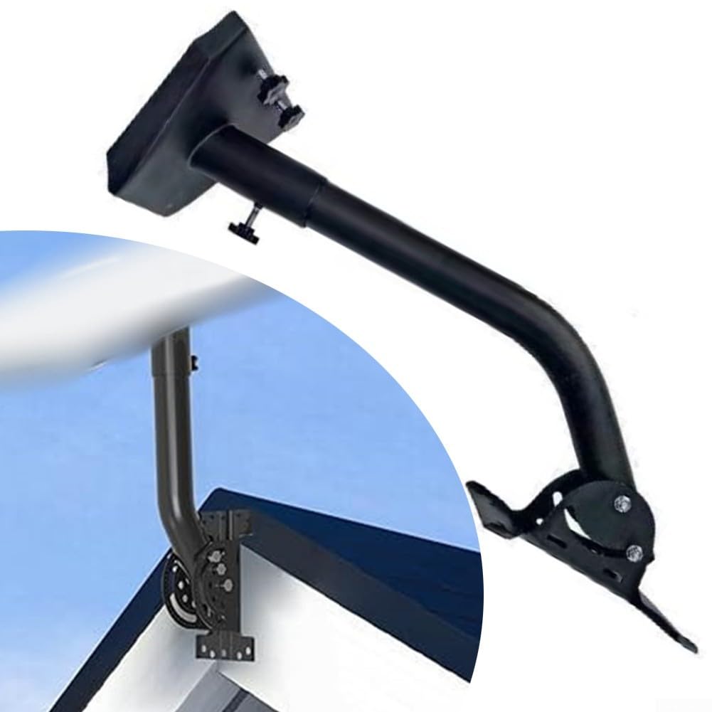 Supporto Parete Alluminio Per Starlink per Gen 3 Nero Supporto | Alluminio lega, nero opaco, usura, installazione rapida, per Gen 3