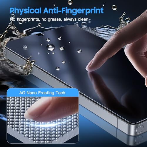 Image of Uyiton for Samsung Galaxy S25 Ultra Matte Privacy Screen Protector | Anti-Fingerprint Anti-Spy Shatterproof Full Coverage Case Friendly 9H Tempered Glass Screen Cover, 2 Pack