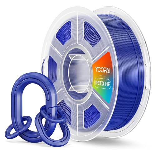 PETG HF Blue 30-600mm/s Rapid Printing | Low Stringing High Toughness Odorless Smooth Flow 1KG (2.2lbs) High Speed 3D Printer Filament 1.75mm