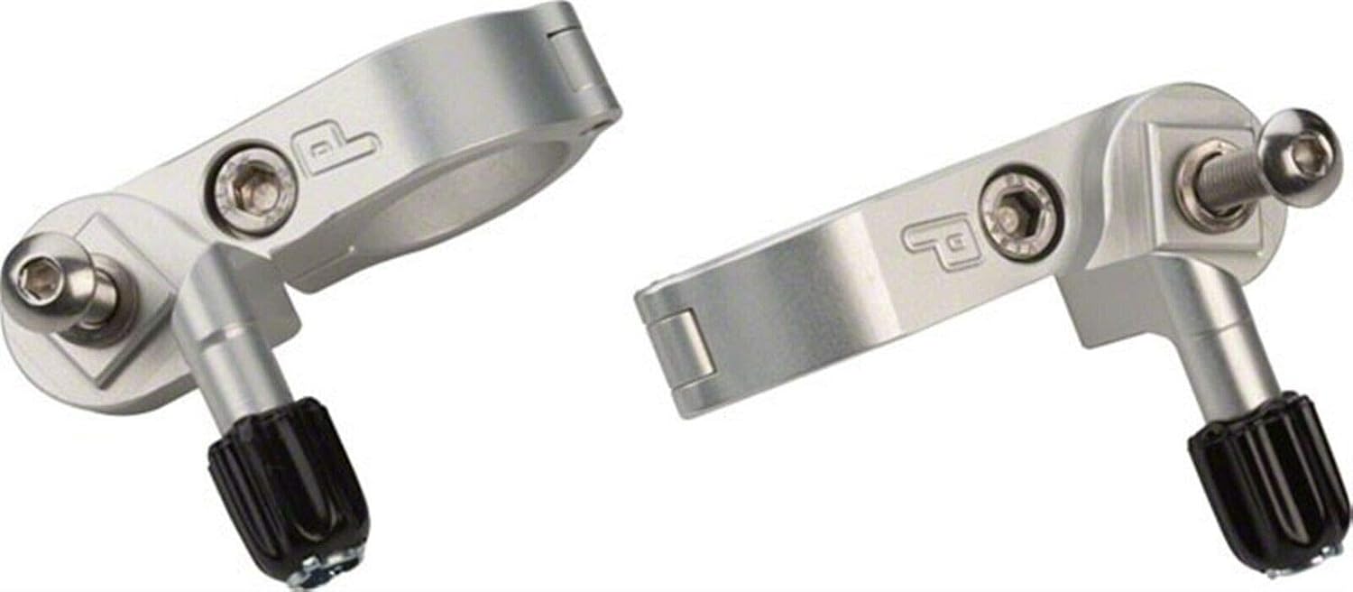 Thumbies Shifter Mounts, Compatible With Shimano, 22.2mm Silver