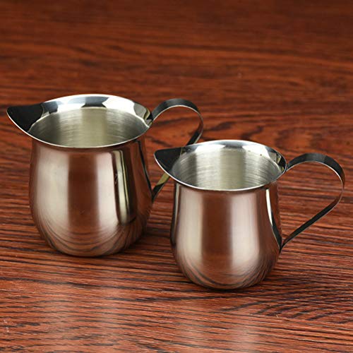 Hemoton 1 peça 240 ml de aço inoxidável, copo de café para leite e leite, jarro de cozinha para rest