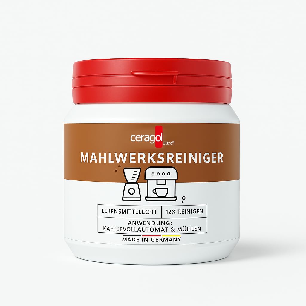 ceragol Ultra Mahlwerks-Reiniger 200 g – Reinigungs-Granulat für Kaffee-Vollautomaten und Mühlen