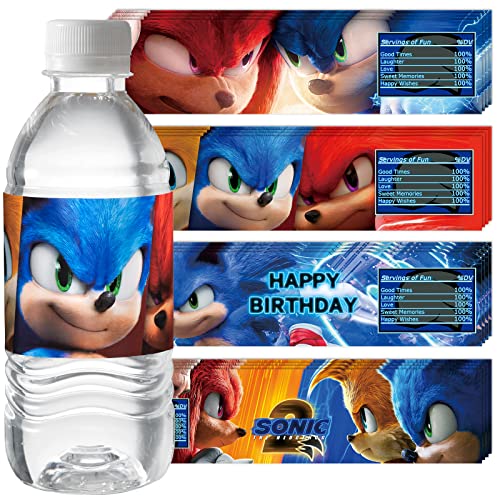 Birthday Party Supplies,24Pcs Party Decorations Set,4 Style Water Bottle Labels For Kids Party. #TOP2