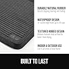 GORILLA GRIP Natural Rubber Indoor Outdoor Boot Tray for Shoes, 32x16, Waterproof Winter Mat with Raised Edges, Handles, Tear Resistant Heavy Duty Floor Mats for Home, Easy to Clean Shoe Trays, Black #2
