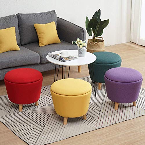 Tabouret à chaussures et coffre de rangement violet pour entrée chic - 3