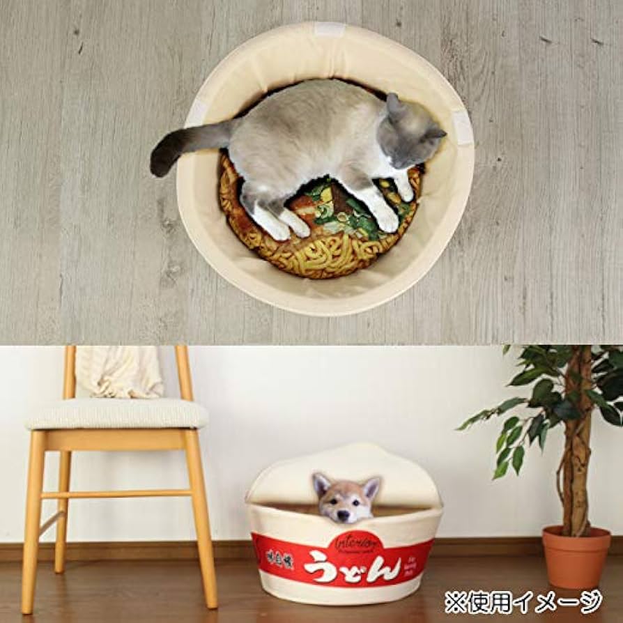 【数量限定】日清 ペットハウス　チキンラーメン型 猫　犬 Amazon | 日清食品 ペットハウス チキンラーメン型 クッション