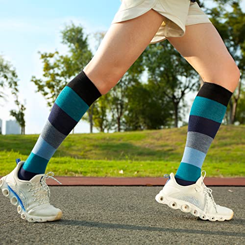 Image of ja vie Women & Men Comfy 75% Merino Wool Compression Socks 15-20mmHg Extra Soft