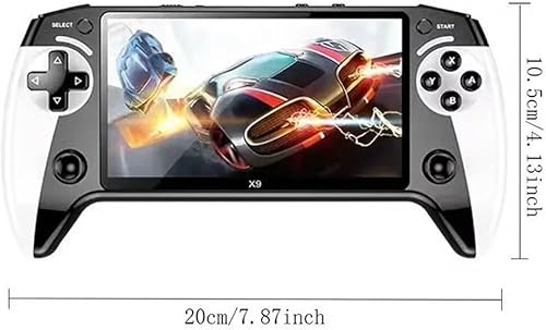Miniatura 7 de Consola de juegos portátil retro X9 revive juegos clásicos en pantalla HD IPS de 5.5 pulgadas y 64 GB más de 20000 juegos incorporados, más de 10