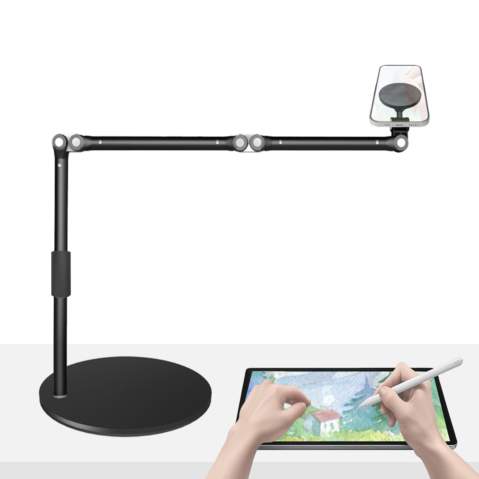 Amazon.co.jp: スマホスタンド マグネット式 スマホ アーム スタンド