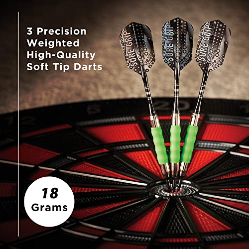 Viper Sure Grip Soft Tip Darts, Green, 18 Grams - Image 2