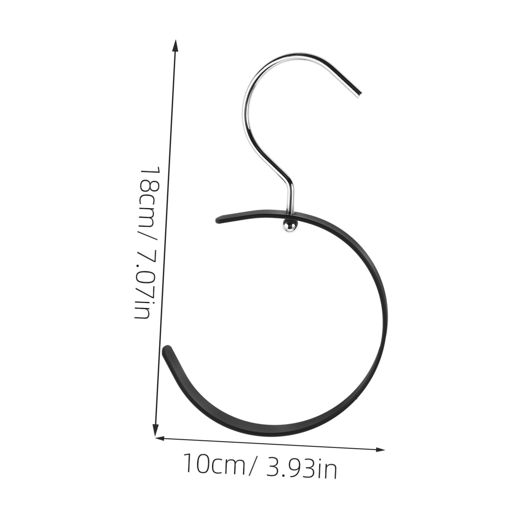 Ciieeo Space Saving Belt Rack 2pcs Rotating Hangers for Closet Tie Scarf Hat Purse Organizer