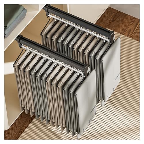Solution de rangement peu encombrante pour cravates et pantalons suspendus - 2