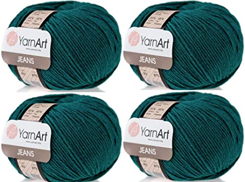 Image of YarnArt Cotton Blend Amigurumi Yarn - Cotton Acrylic Blend Yarn for Knitting & Crochet, Soft & Durable Yarn for Amigurumi, Baby Items and Garments
