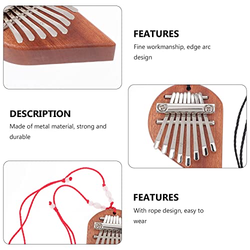 BIENKA 2 pièces Kalimba Huit Touches Pouce Piano Portable Bois Doigt Piano Pouce Piano Instrument for Enfants et… - Les Beatles, Paul McCartney, John Lennon, RIngo Starr, George Harrison BIENKA 2 pièces Kalimba Huit Touches Pouce Piano Portable Bois Doigt Piano Pouce Piano Instrument for Enfants et… – Image 8