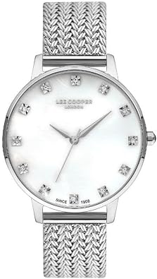 Lee Cooper LC07401.320 Ladies Silver Watch with White Dial