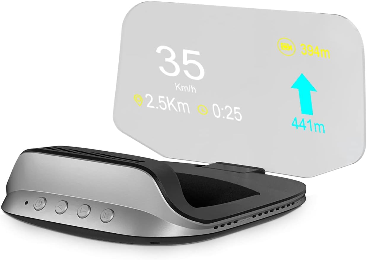 Car Universal HUD Head Up Display, OBD HUD Auto Projector Hud Navigation GPS Obd2 Ebod Speedometer Head up display Electronics Car accessories, For All Car