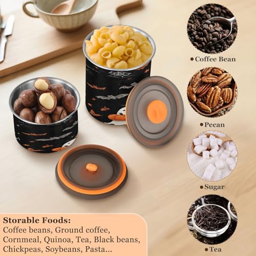 Frasco para café con tapa y diseño fantasmal blanco 500 ml miniatura 5