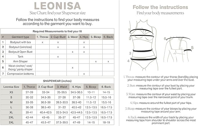 Vista 7 de Leonisa Faja moldeadora de cuerpo con control de abdomen y busto abierto para mujer - Body de compresión para levantamiento de glúteos