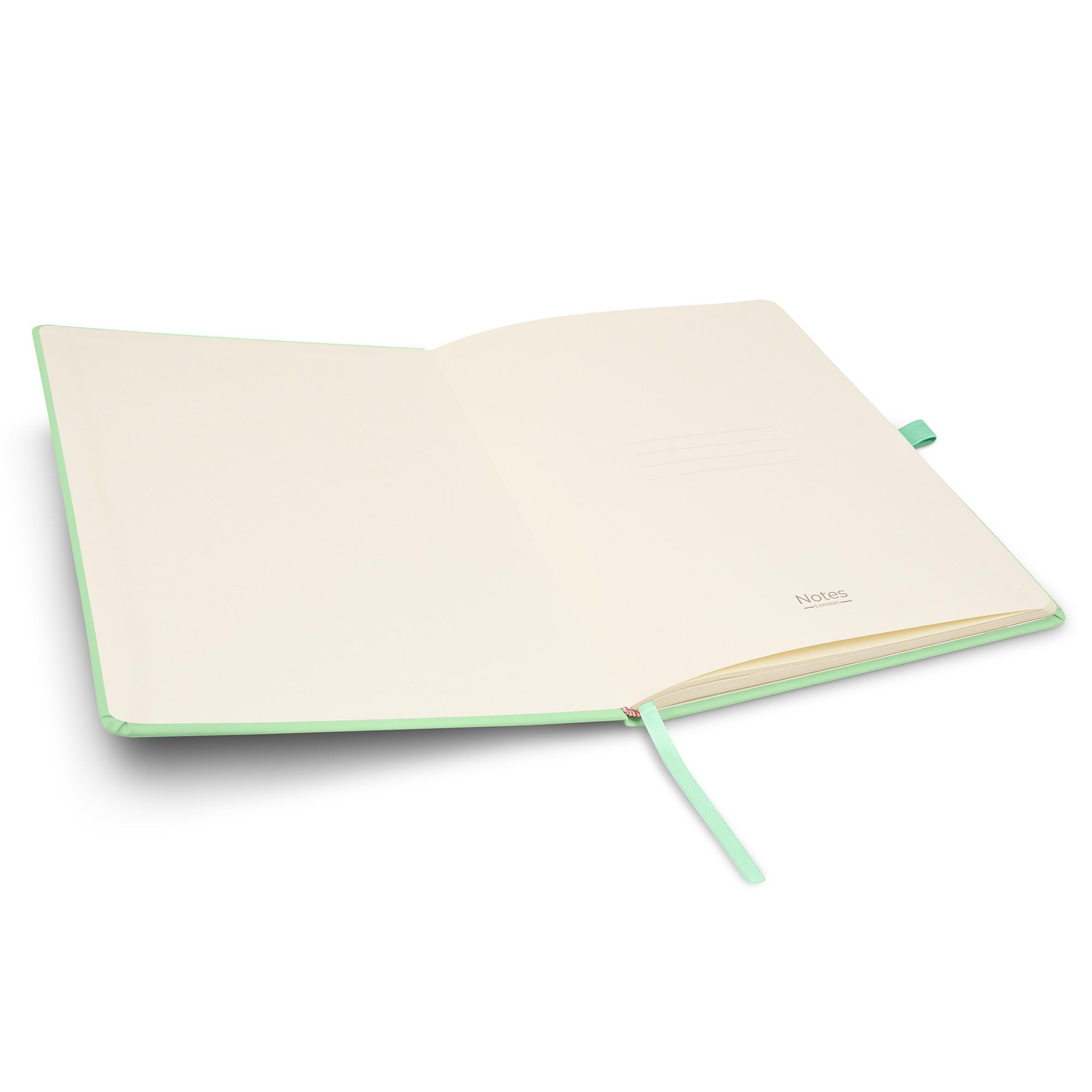 Notes London Eco A4 Notebook with Lined Pages, Pen Loop, Ribbon, Date Marks and Paper Pocket, Pocket Hardback Journal, Note - Image 3