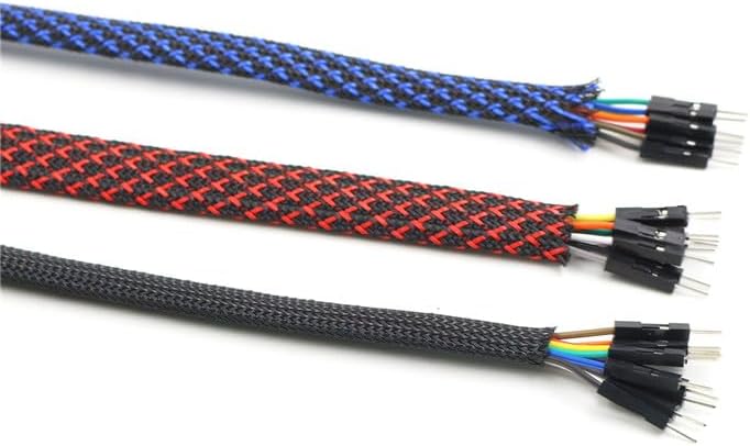10/30 meters Black 8mm PET Expandable Sleeving High Density Sheathing Plaited Cable Sleeves - (Length: 30M)