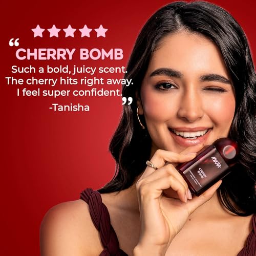 Image of Nykaa Cherry Bomb EDP 50ml | | Long-Lasting Scent for Daily Wear | Smoky Cherry, Raspberry Gourmand Fragrance | Fruity Perfume for Women | Everyday Scent | Best Gift for Her