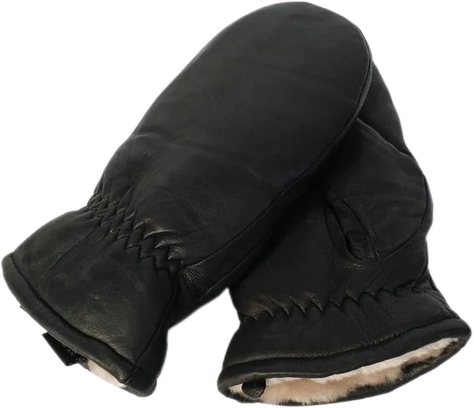 Men Gloves Genuine Leather Glove Men Winter Outdoor Warm Thickening Thermal Gloves