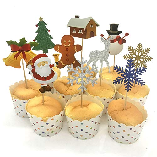 Gsyamh Christmas Cake Topper DIY Scheda Inserto