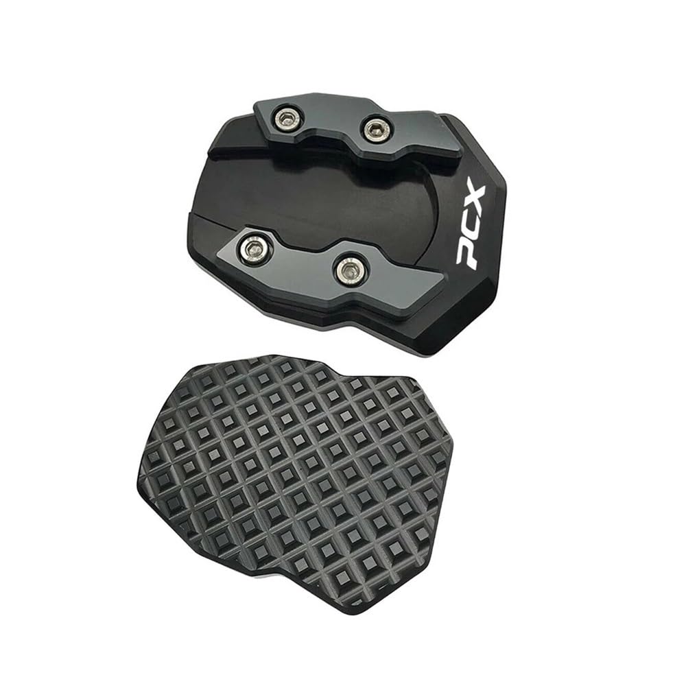 Yctze Piastra Allargata Per Cavalletto Laterale Honda PCX 125/150 2018-2019 - Blu, In Lega Di Alluminio, Antiaffondamento