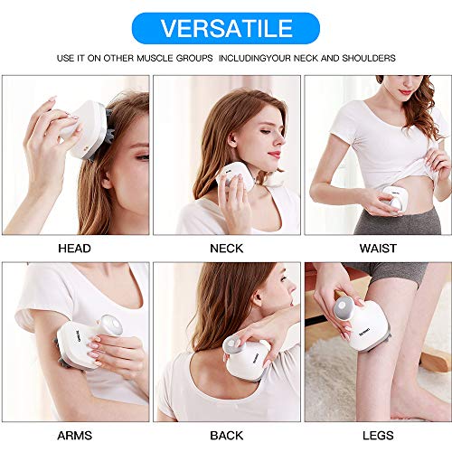 Tenswa Electric Scalp Massager Portable Head Massager Handheld With Kneading 112 Massage Nodes, Head Scratcher Massager For Full Body Massage, Hair Growth And Stress Relax #TOP3