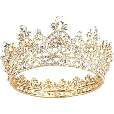 Makone Gold Tiara Crown for Women Cover