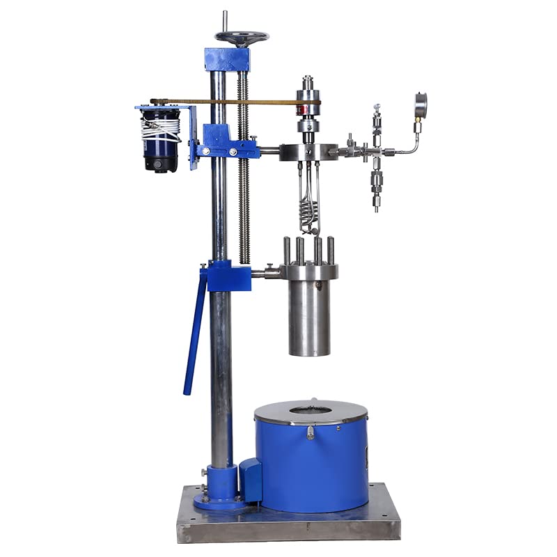HNZXIB High-Pressure Stainless Steel Reactor with Controller,1L 110V/60HZ Lifting Stirring & Heating Vessel