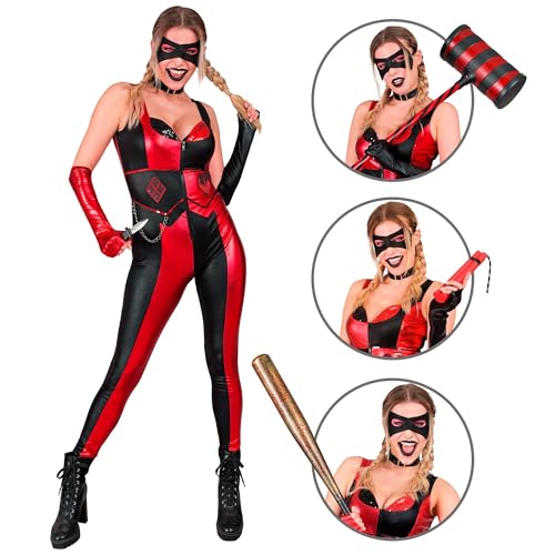 Costume Evil Harlequin WIDMANN MILANO combinaison clown d'horreur - 3