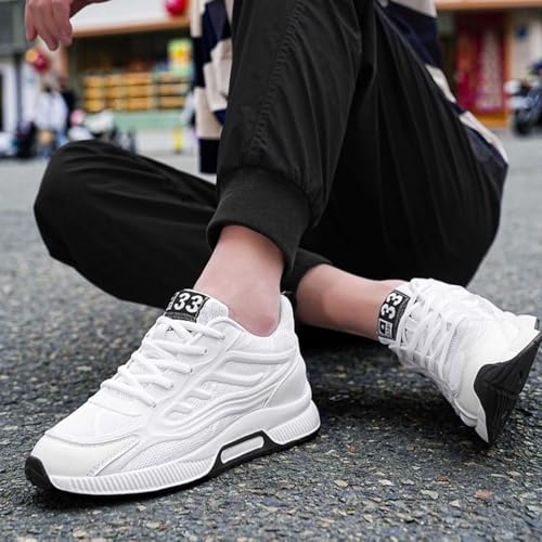 Mens Elevator Sneakers 3 inch Hidden Height Increase Breathable Mesh Lightweight Casual Walking Shoes for Men3