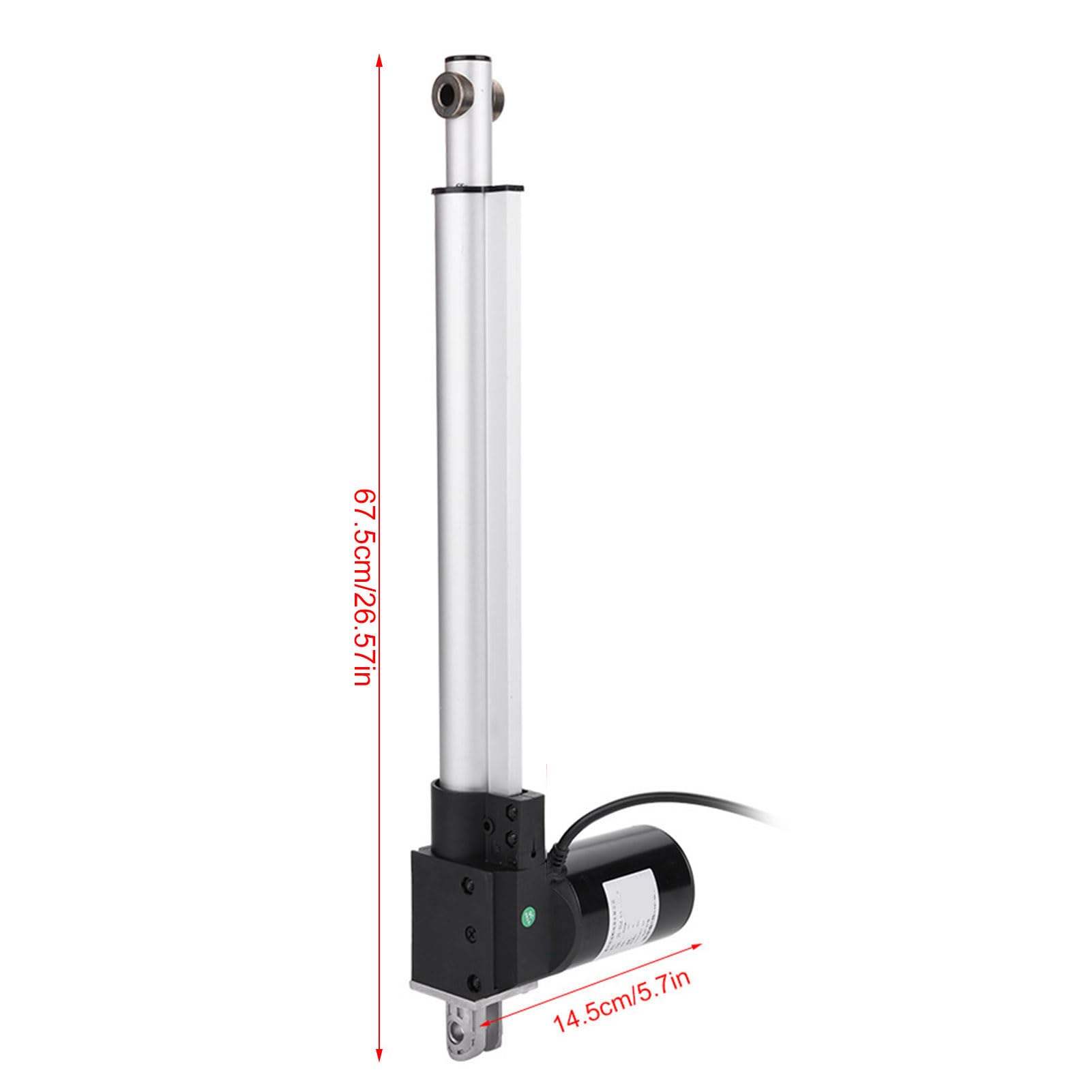 FTVOGUE CC 12V 6000N Actionneur,poussée électrique de Putter de Puissance élevée de Course d'ascenseur d'actionneur linéaire pour la Voiture Automatique médicale(500mm)