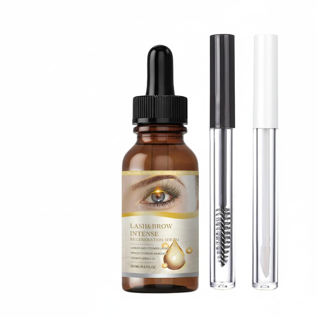 Eyelash Lengthening Oil, Mascara, Eyelash Growth Serum, Natural Eyelas h Growth Liquid, Gentle Thickening Eyelas h Oil, Lash Lift Nourishing for Longer, Fuller