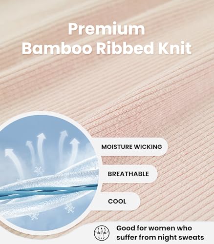 Image of NACHILA Bamboo Viscose Pajamas for Women Racerback Tank Capri Set