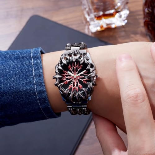 Image of CARLIEN Gothic Claw Watch for Men - Unique Stainless Steel Wristwatch