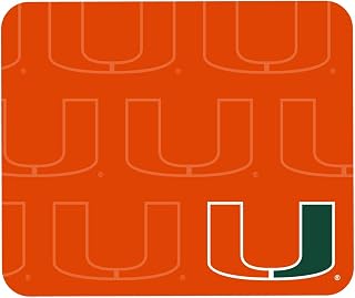 Mouse Pad, Fabric, University of Miami Standard/Mascot Repeat