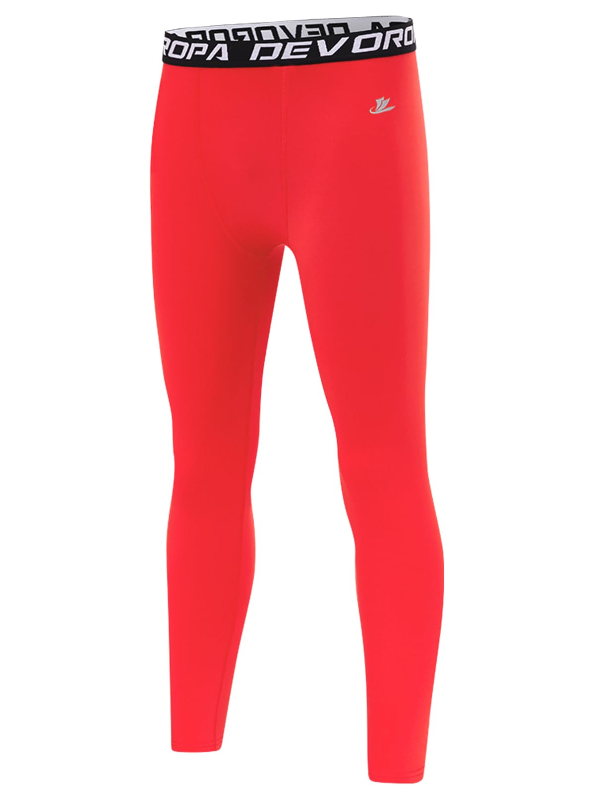 DEVOROPA Boys Leggings Youth Compression Pants Sports Tights Basketball Football Baseball Soccer Baselayer Slim/Regular/Husky