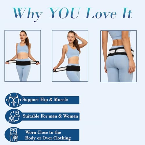 Faja Sacroilíaca para Alivio de Dolor y Soporte Lumbares 32-44 pulg miniatura 6