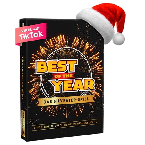 BEST OF THE YEAR DAS SILVESTER-SPIEL - Jahres-Highlights Wieder erleben - Geschenkidee, Partyspiele, Wichtelgeschenk, Spiele für Erwachsene & Kinder, 1-10 Spieler ab 6 Jahre