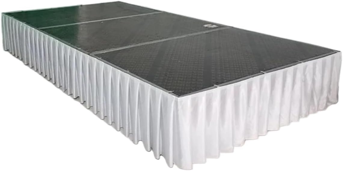 Wedding Party Banquet Birthday Decoration Table Skirt for Cloth Cover Skirting(1m White,60cm H)