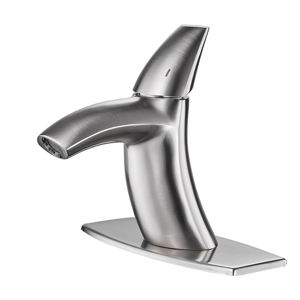 Robinet de lavabo mince noir chrome anti-éclaboussures pour grand confort de salle de bain