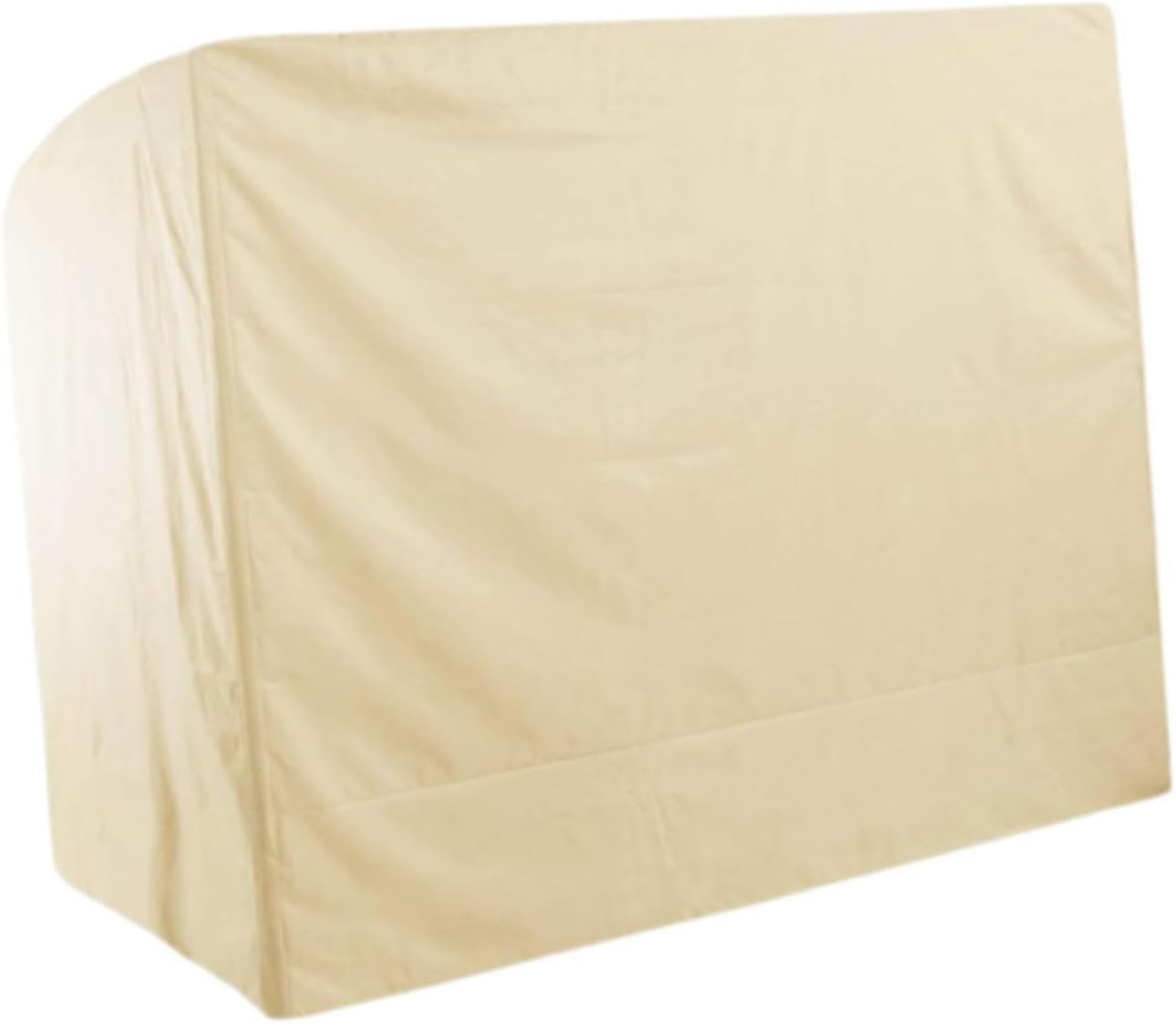 Swing Cover, Protector Cover for 3 Seater, Swing Seat Canopy Cover, Tear Resistant Patio Furniture Cover for Park Patio, Beige