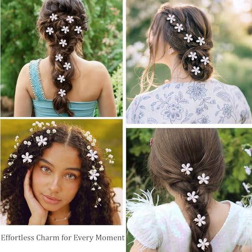 Pinzas pequeñas decorativas para cabello 12 piezas miniatura 4