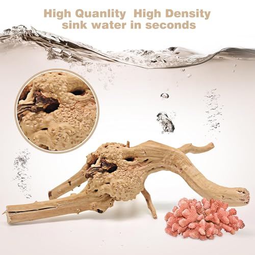 Image of WDEFUN Natural Spiderwood for Aquarium Decor 7-Piece 4''-8'' Long Natural Driftwood Branches for Fish Tank Decorations