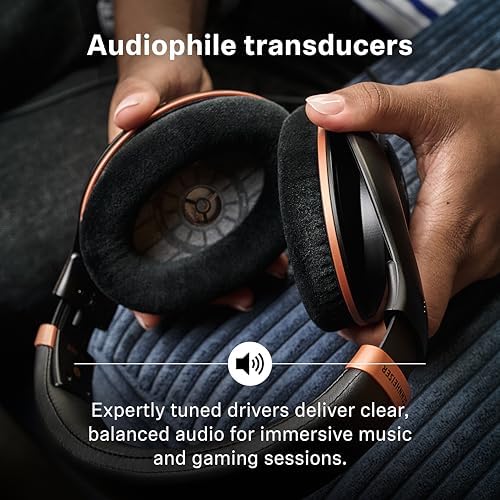 Sennheiser HD 505 Kulaklık, Kablolu, Kulak Üstü, Saf Ses ve Kontrollü Bas, Müzik, Çalışma ve Oyun için Geliştirilmiş Konforlu Hi-Fi Kulaklık – 1,80 m Kablo ve Büzgülü Taşıma Çantası Dahil – Bakır - Görsel 5