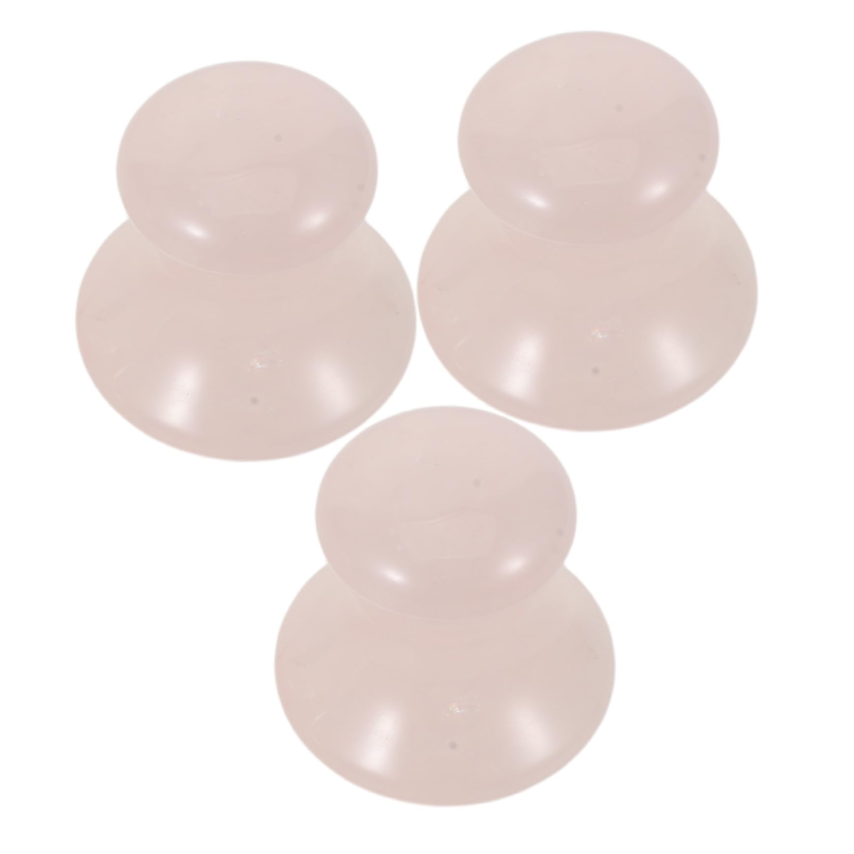 3pezzi Rullo Gua Sha per Viso in Cristallo Strumento per Raschiatura del Viso Pietra Massaggiatrice Gua Sha e Collo