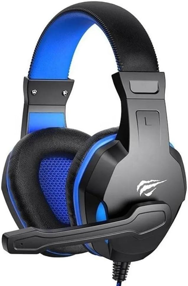 Havit H763D Gaming Headset, front-right view with microphone extended