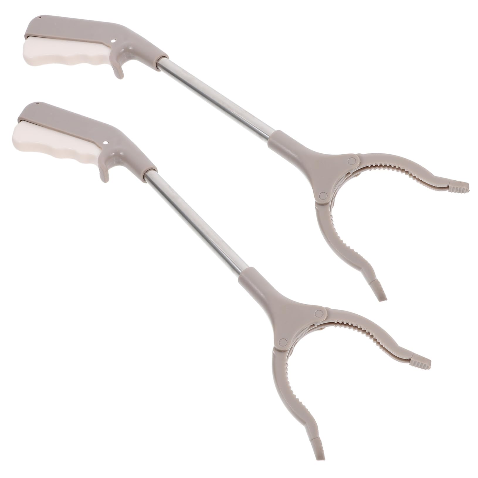 OUNONA 2pcs Garbage Clamp Claw Reacher Grabber Tool Long Handle for Safe and Easy Debris Pickup